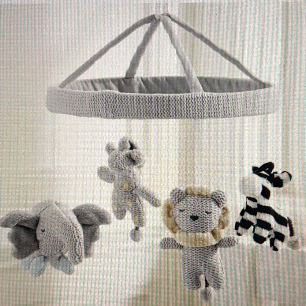 Pottery Barn Kids Knit Crib Zoo Mobile